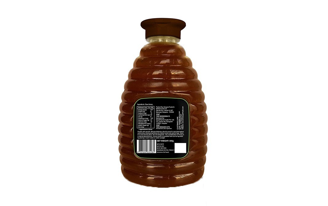 Akiva Raw Honey Tulsi    Plastic Bottle  500 grams